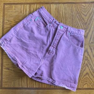 Jean Shorts, Pastel Pink/salmon color, bongo brand, size 7